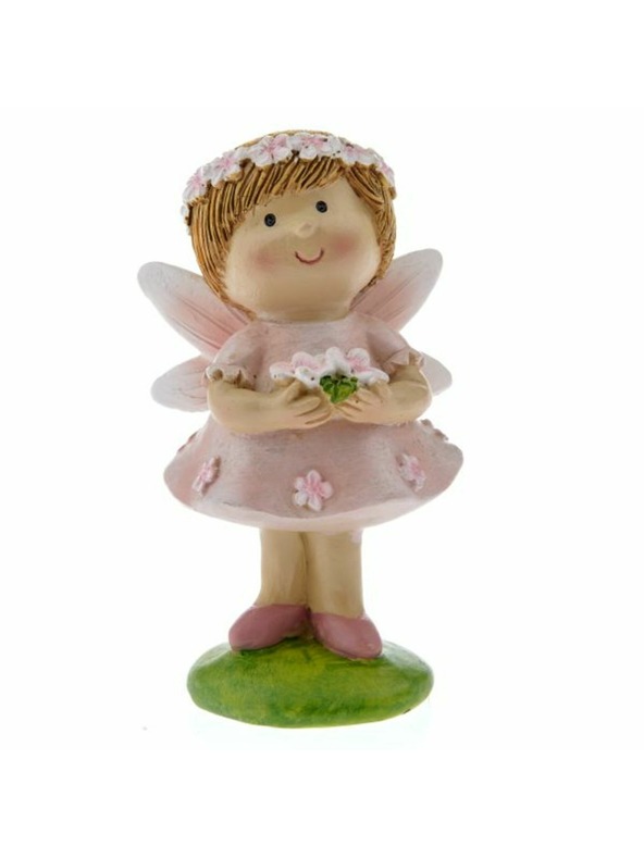 Casa de Engel Polyresin tündér rózsaszín ruhában, 12/144