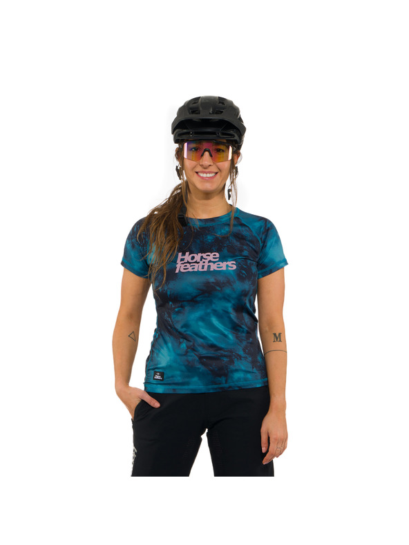 Horsefeathers Horsefeathers Deco petrolkék női kerékpáros mez