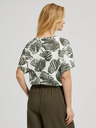 Moodo Zöld blúz trópusi mintával Moodo