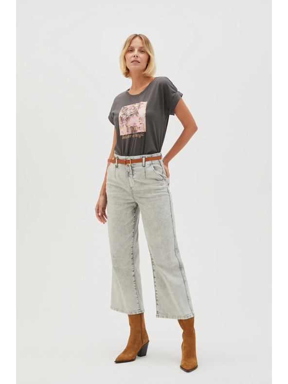 Moodo Női póló L-TS-4630 szürke Moodo Moodo