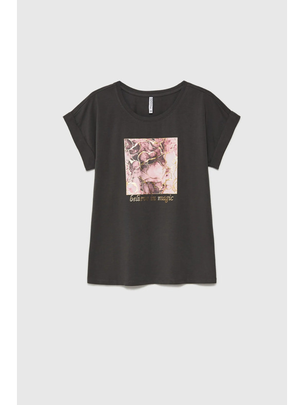 Moodo Női póló L-TS-4630 szürke Moodo Moodo