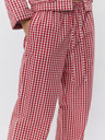 Sofie Schnoor Fehér és piros női kockás nadrág Sofie Schnoor