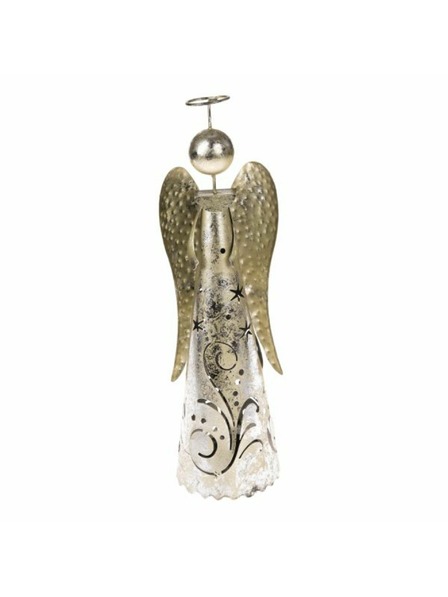 Casa de Engel Fém angyal LED-es fénnyel, 0/12