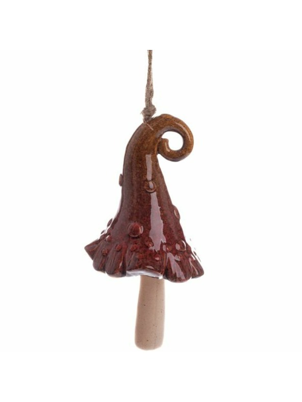 Casa de Engel Kerámia csengő - kalap, barna, 6/36