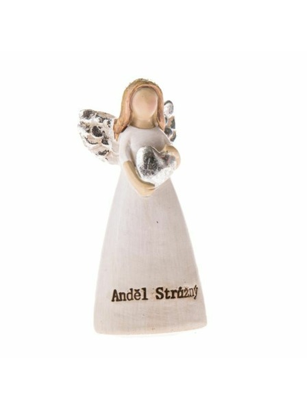 Casa de Engel Polyresin angyal szívvel "Védőangyal", 24/384