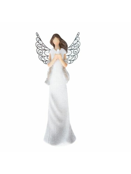 Casa de Engel Polyresin angyal galambbal, fém szárnyakkal, 2/48