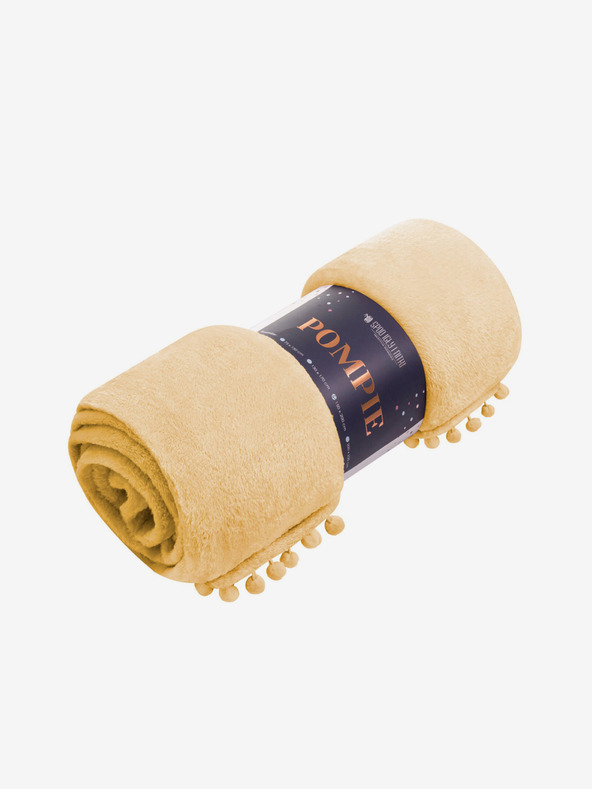 Edoti Pompie Blanket - Mustard EDOTI
