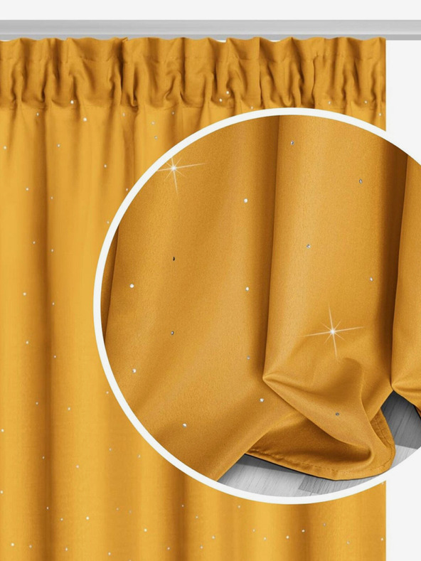Edoti Crystal Curtain - Mustard EDOTI