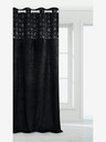 Edoti Fényes bársony függöny - fekete EDOTI