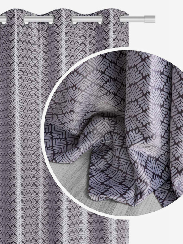 Edoti Blackout Curtain Grss - Silver EDOTI