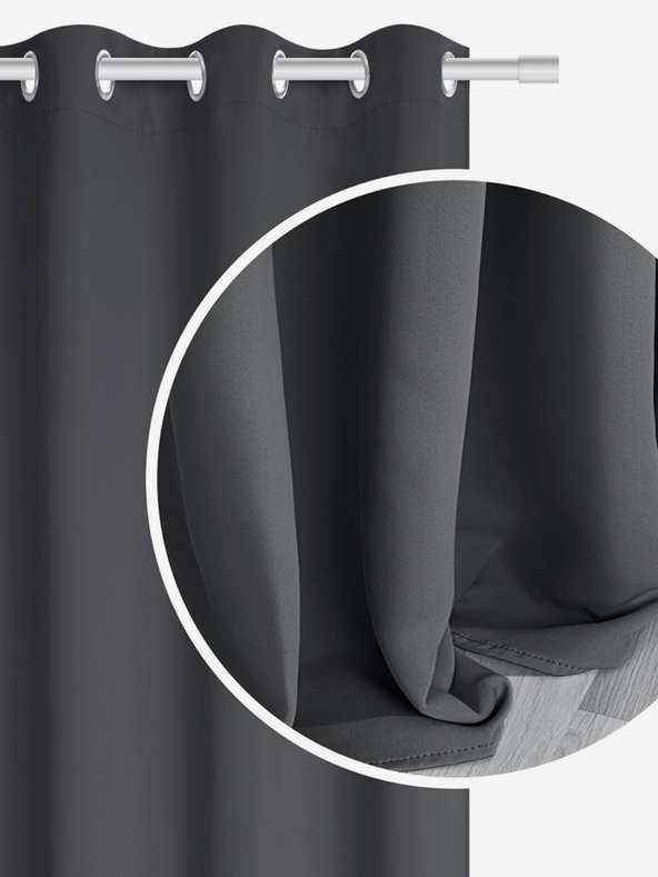 Edoti Blackout Curtain Hold - Graphite EDOTI