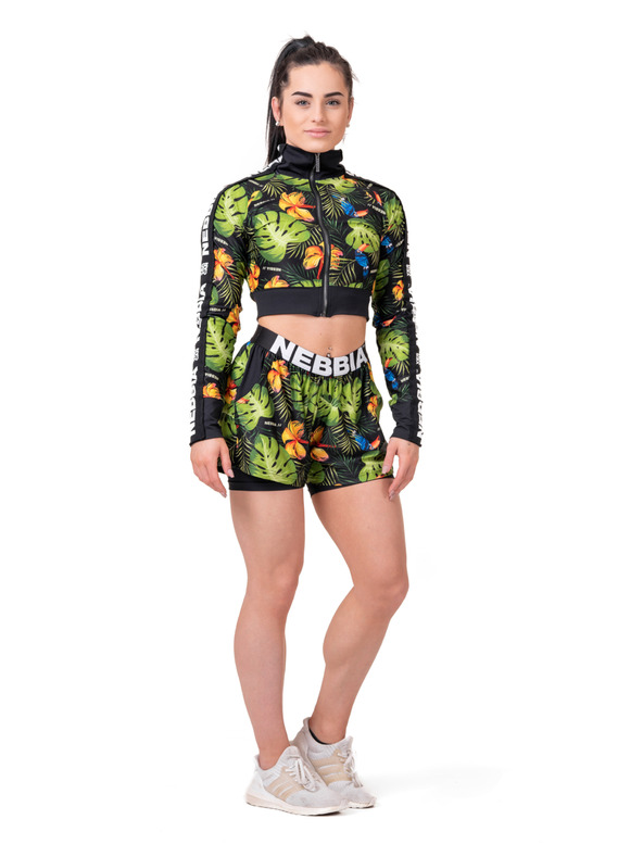 Nebbia High-energy női kétrétegű rövidnadrág Nebbia 563 Dzsungelzöld