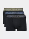 Guess Jeans Fekete férfi boxeralsó szett Guess Jeans Fehérnemű 3-Pack U3BG13 K6YW0 Black Elastic Bog