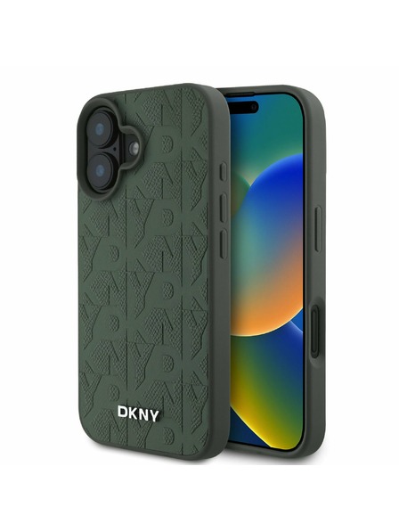 DKNY DKNY PU Bőr Hátlap iPhone 16 Green