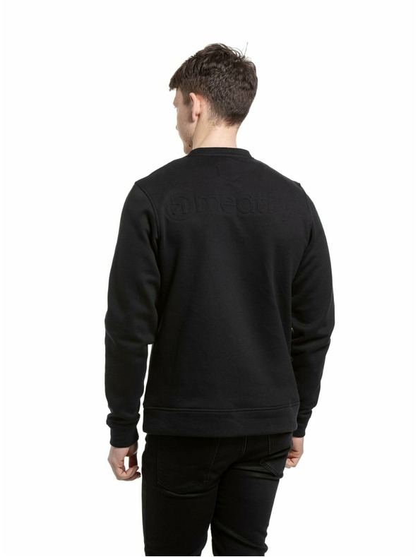 Meatfly Meatfly férfi pulóver Luke Crewneck Black