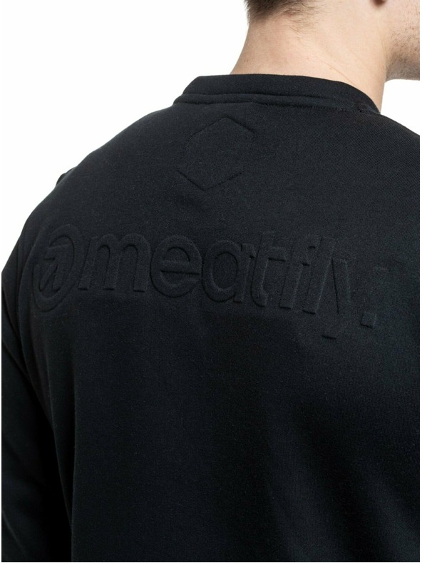 Meatfly Meatfly férfi pulóver Luke Crewneck Black