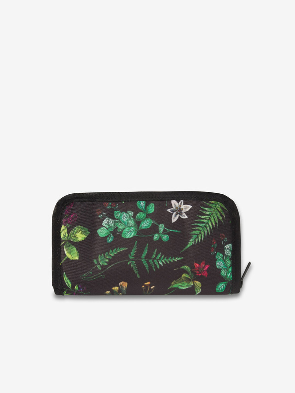Dakine Zöld-fekete virágmintás Dakine Luna pénztárca Woodland Floral