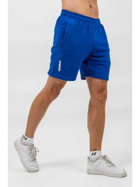 Nebbia MAXIMUM Relaxed-Fit melegítőrövidnadrág M, kék
