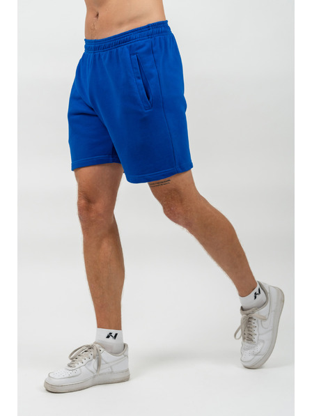 Nebbia MAXIMUM Relaxed-Fit melegítőrövidnadrág M, kék