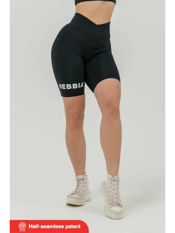 Nebbia 9" SNATCHED leggings rövidnadrág magas derékkal XS, fekete