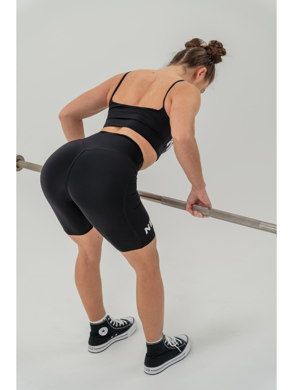 Nebbia 9" SNATCHED leggings rövidnadrág magas derékkal XS, fekete