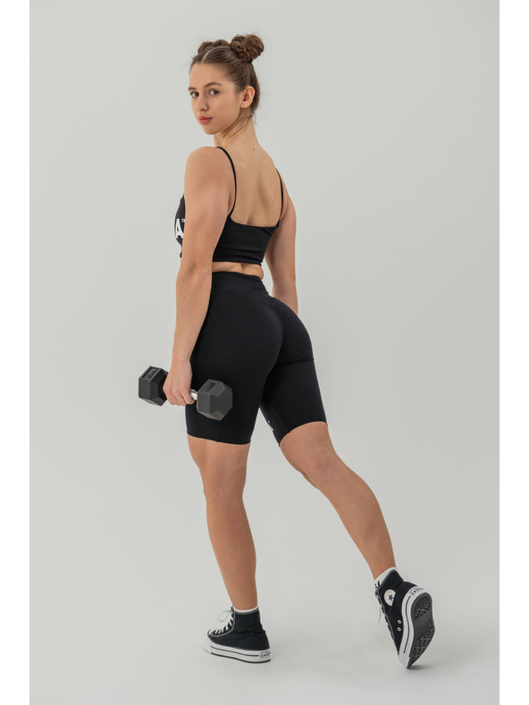 Nebbia 9" SNATCHED leggings rövidnadrág magas derékkal XS, fekete