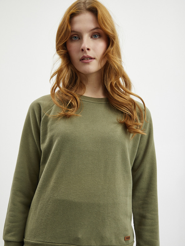 ZOOT.lab Khaki színű női alap pulóver ZOOT.lab Penelope női basic pulóver