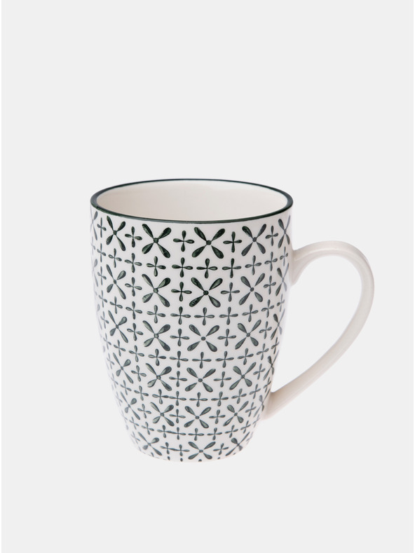 Dakls Dakls 350 ml fehér mintás kerámia bögre