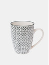 Dakls Dakls 350 ml fehér mintás kerámia bögre