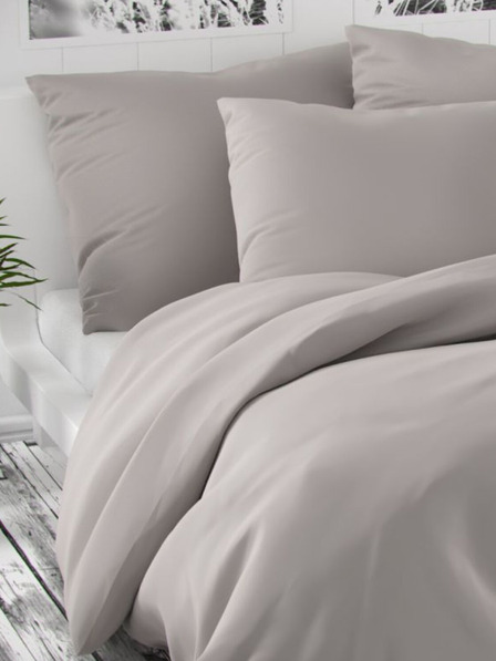 Kvalitex Luxury Collection szatén ágynemű 140x200, 70x90 cm világosszürke Kvalitex