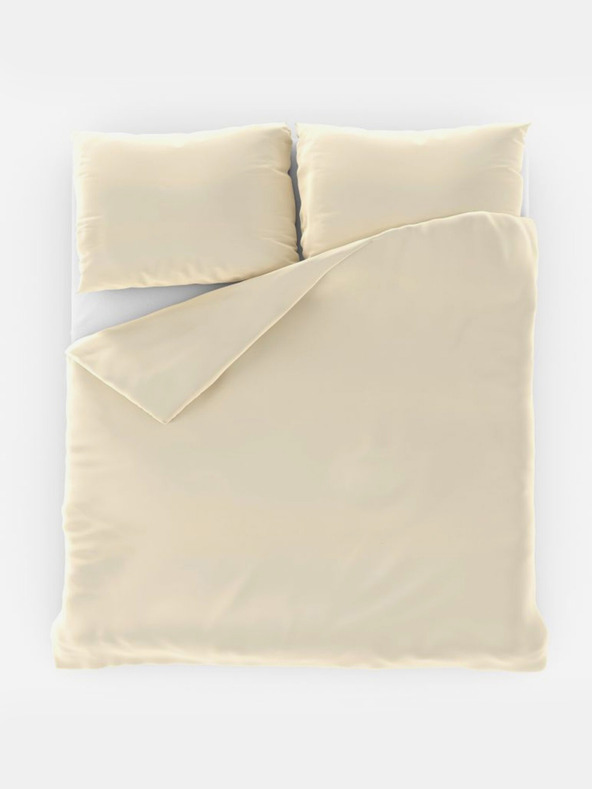 Kvalitex Szatén francia ágynemű LUXURY COLLECTION 1+2, 240x200, 70x90cm törtfehér