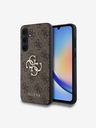 Guess Guess PU 4G Fém Logós Hátlap Samsung Galaxy A35 5G-hez Barna