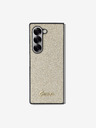 Guess Guess PC/TPU Csillogó Pehely Fém Logós Hátlap Samsung Galaxy Z Fold 6-hoz Arany