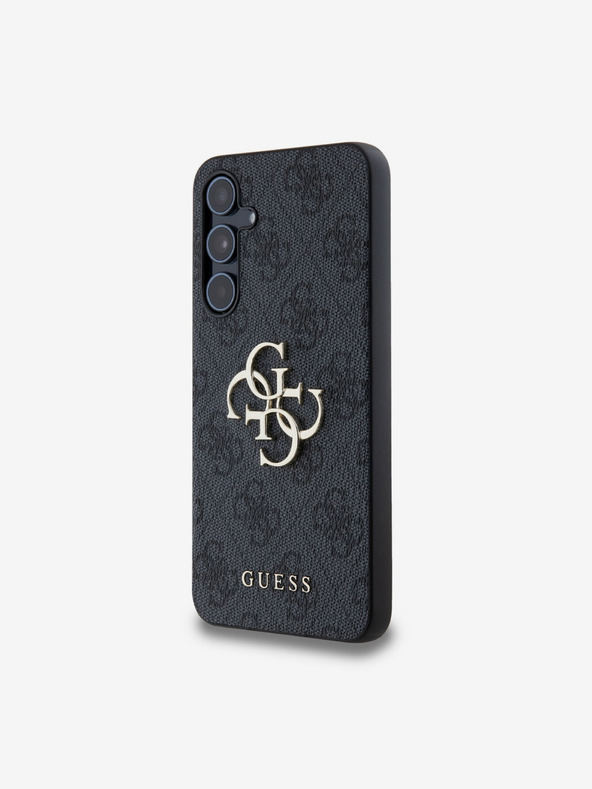 Guess Guess PU 4G Fém Logós Hátlap Samsung Galaxy A55 5G-hez Szürke