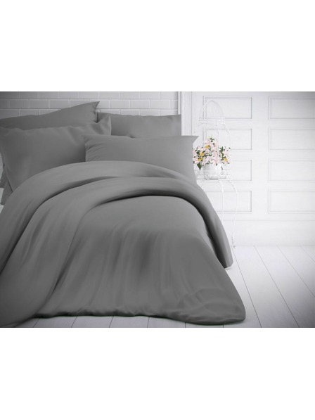 Kvalitex Egyszínű pamut ágyneműhuzat 140x200, 70x90cm világosszürke Kvalitex