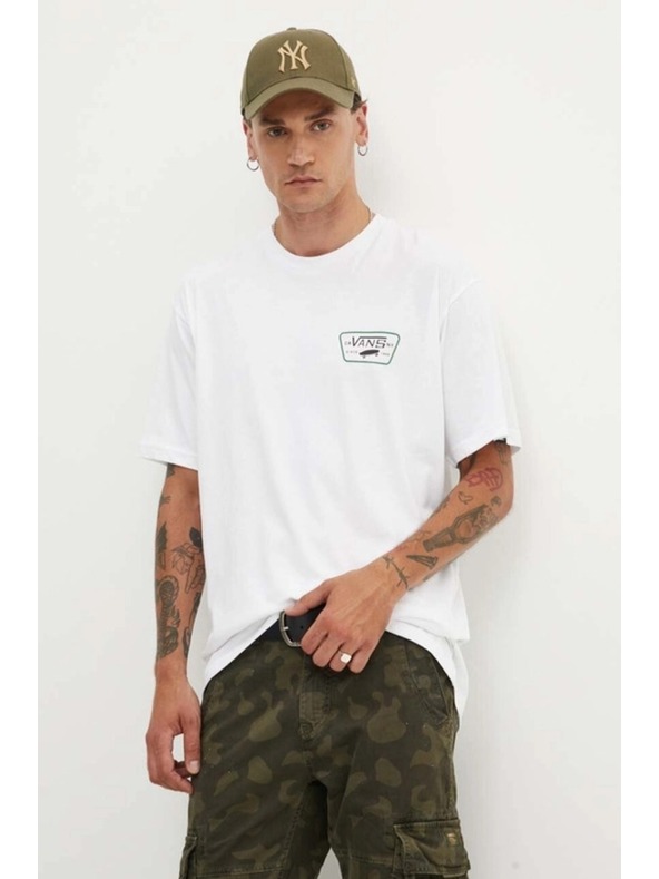 Vans Vans Full Patch Back fehér póló - férfi