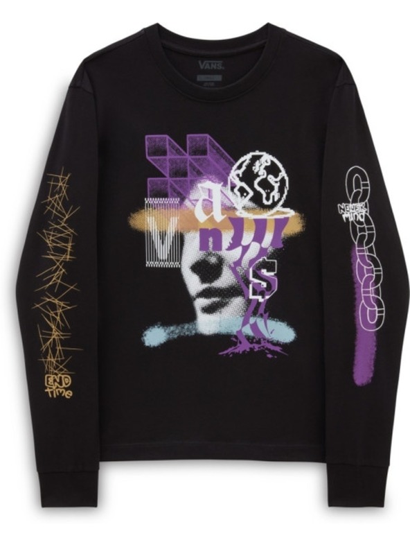 Vans Vans Password fekete hosszú ujjú női póló