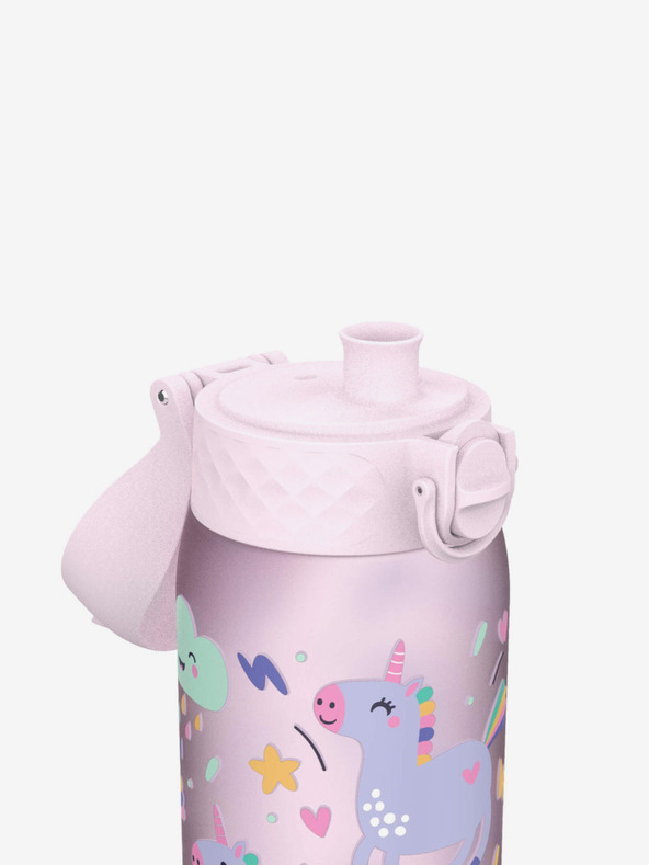 ION8 Rózsaszín lányos mintás palack Ion8 Leak Proof Unicorn 350 ml
