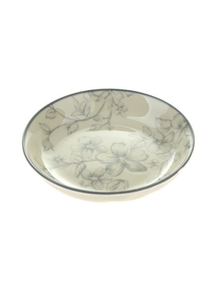 Casa de Engel Kerámia desszert tányér Ø 10cm - szürke virágok, 12/96