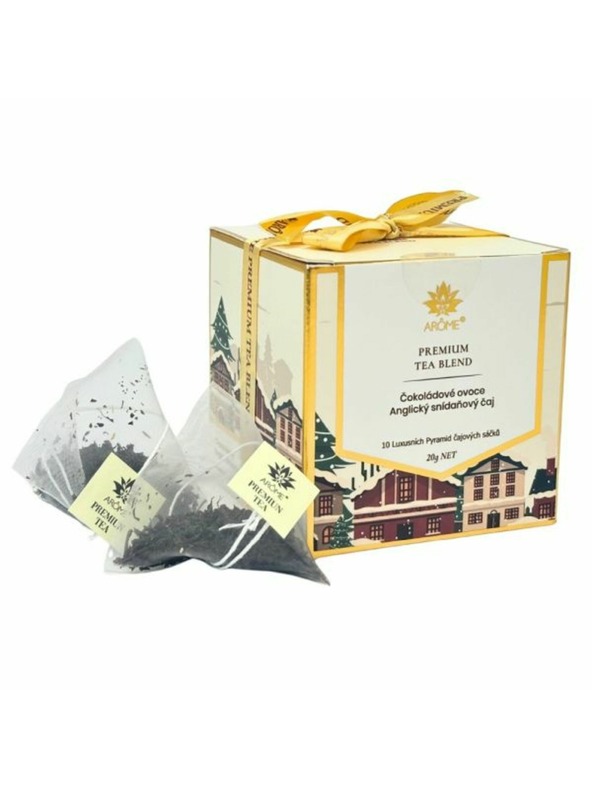 Casa de Engel Tea dobozban, fekete, 2 íz egyenként 5 darab, Csokoládés gyümölcs, Angol reggeli tea, 0/48