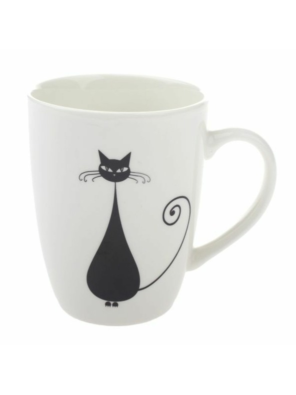 Casa de Engel Porcelán bögre macska mintával - 370ml, 12/36