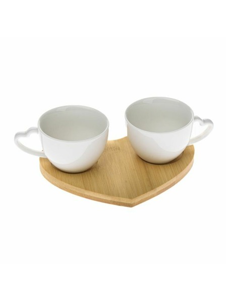 Casa de Engel Porcelán csészék bambusz tálcán, 1/24
