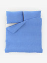Kvalitex Francia hosszított krepp ágynemű 240x220, 70x90cm kék Kvalitex