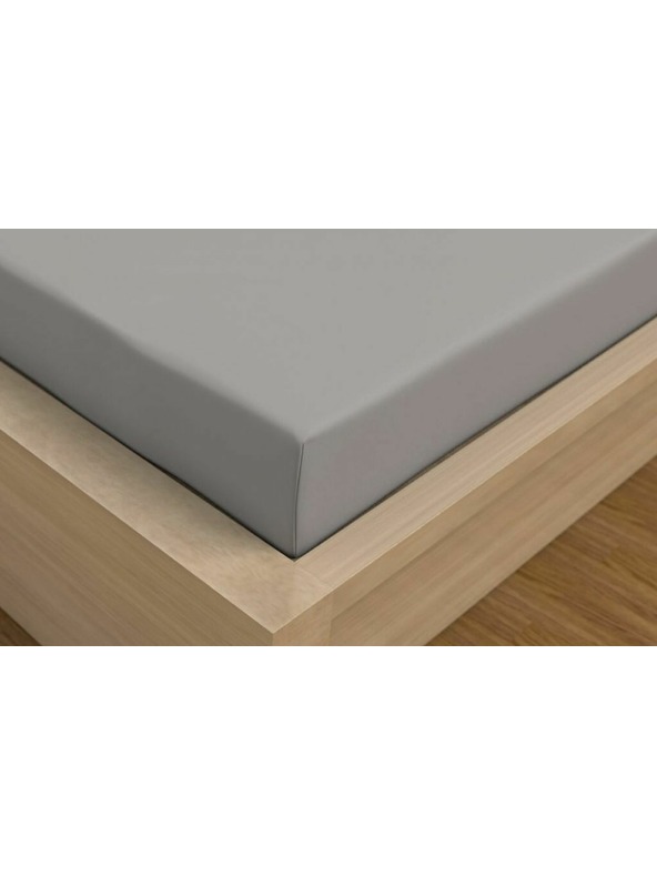 Kvalitex Luxury Collection szatén lepedő 220x200 cm világosszürke Kvalitex