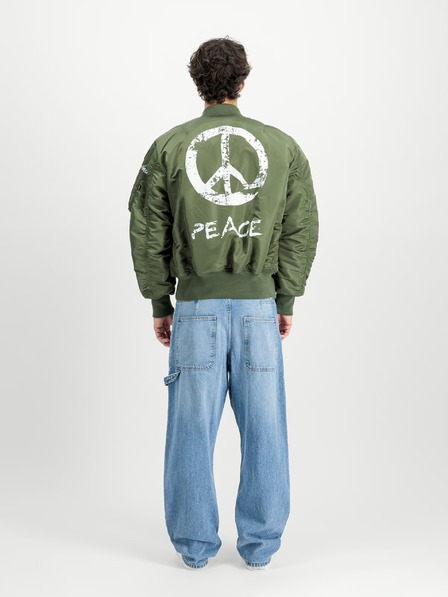 Alpha Industries Férfi zöld bomber dzseki Alpha Industries MA-1 Peace