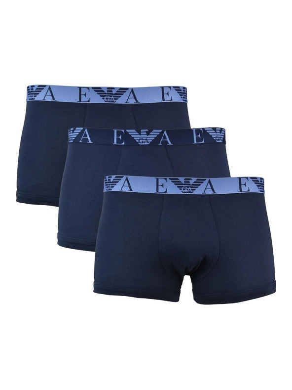 Emporio Armani Emporio Armani Underwear 40035 Marine 3 darabos sötétkék boxeralsó szett