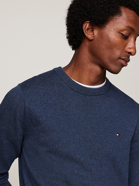 Tommy Hilfiger Férfi kék pulóver Aegean Sea Heather Tommy Hilfiger