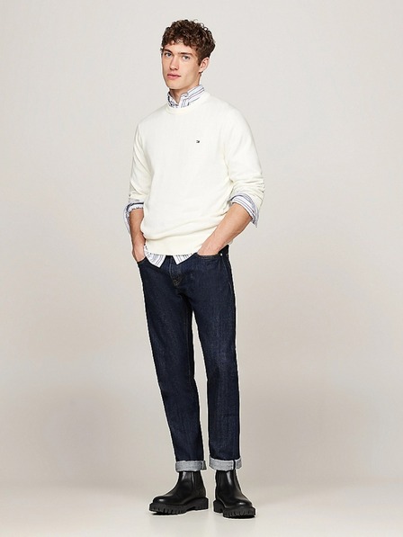 Tommy Hilfiger Férfi fehér pulóver Ivory Tommy Hilfiger