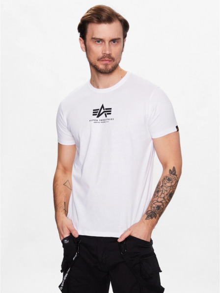 Alpha Industries Férfi fehér alapvető póló Alpha Industries White