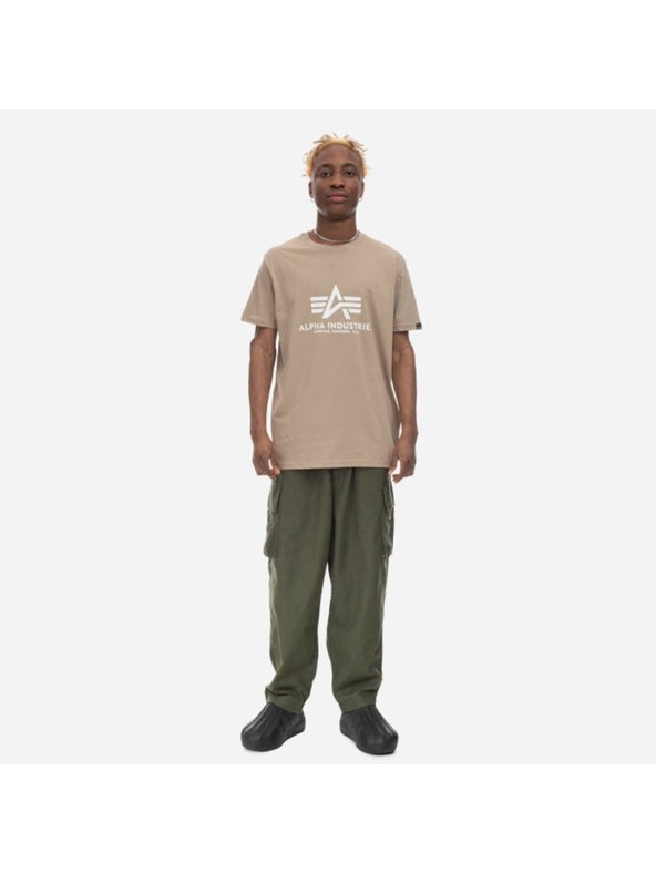 Alpha Industries Férfi bézs póló Alpha Industries Basic T Vintage Sand